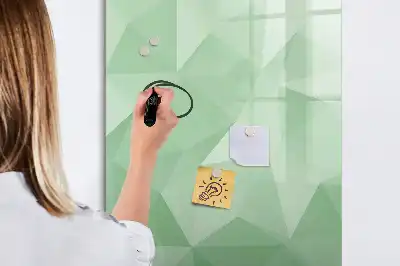Tablă cu marker cu model de abstracție de triunghiuri