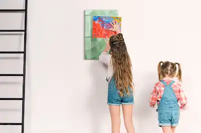 Tablă cu marker cu model de abstracție de triunghiuri