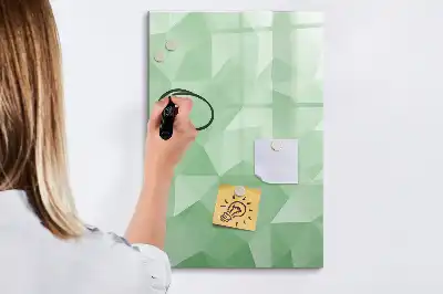Tablă cu marker cu model de abstracție de triunghiuri