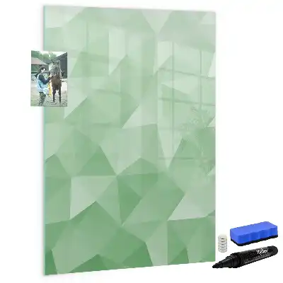 Tablă cu marker cu model de abstracție de triunghiuri