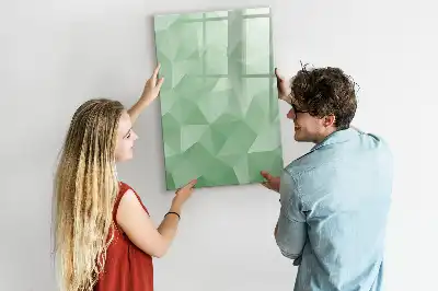 Tablă cu marker cu model de abstracție de triunghiuri