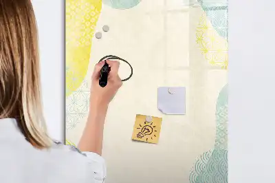 Tablă magnetică pentru scris cu ramă decorativă