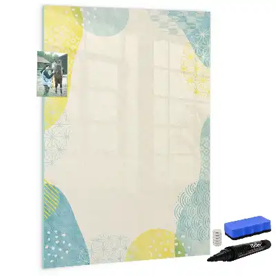 Tablă magnetică pentru scris cu ramă decorativă