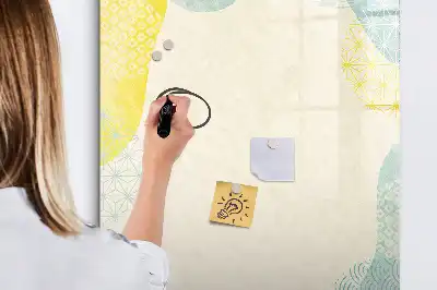 Tablă magnetică pentru scris cu ramă decorativă