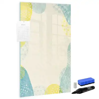 Tablă magnetică pentru scris cu ramă decorativă