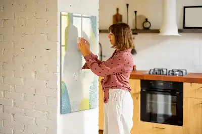 Tablă magnetică pentru scris cu ramă decorativă