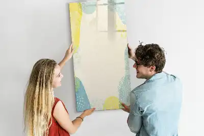 Tablă magnetică pentru scris cu ramă decorativă