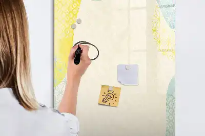 Tablă magnetică pentru scris cu ramă decorativă