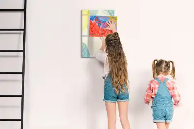 Tablă magnetică pentru scris cu ramă decorativă