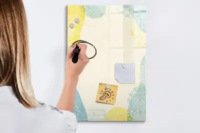 Tablă magnetică pentru scris cu ramă decorativă