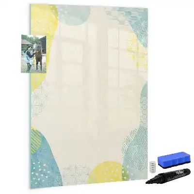Tablă magnetică pentru scris cu ramă decorativă