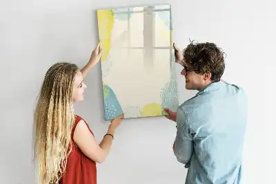 Tablă magnetică pentru scris cu ramă decorativă