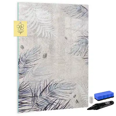 Tablă cu marker cu model frunze de palmier