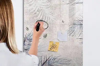 Tablă cu marker cu model frunze de palmier