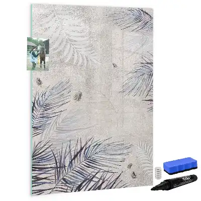 Tablă cu marker cu model frunze de palmier