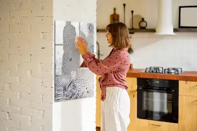 Tablă cu marker cu model frunze de palmier
