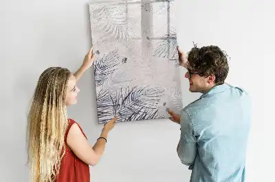 Tablă cu marker cu model frunze de palmier
