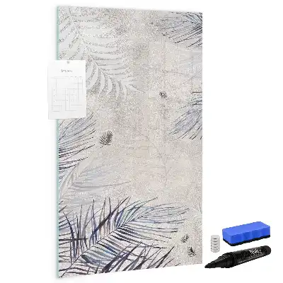 Tablă cu marker cu model frunze de palmier