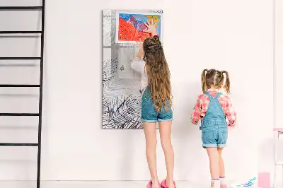 Tablă cu marker cu model frunze de palmier