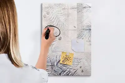 Tablă cu marker cu model frunze de palmier