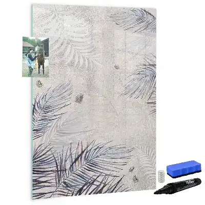 Tablă cu marker cu model frunze de palmier
