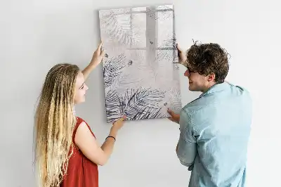 Tablă cu marker cu model frunze de palmier