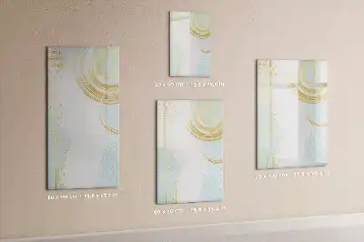 Tablă magnetică de scris decorată cu motiv abstract