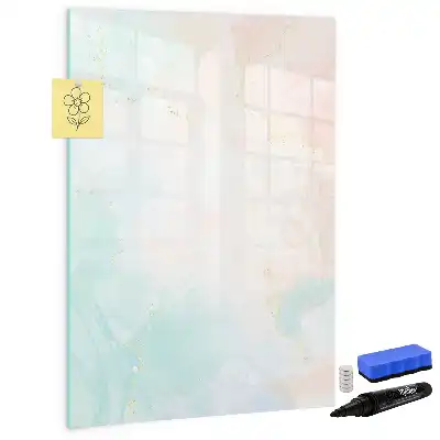 Tablă cu marker cu model abstracție pastelată