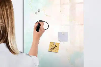 Tablă cu marker cu model abstracție pastelată