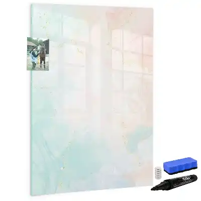 Tablă cu marker cu model abstracție pastelată