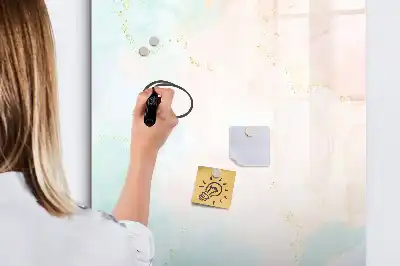 Tablă cu marker cu model abstracție pastelată