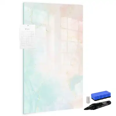 Tablă cu marker cu model abstracție pastelată