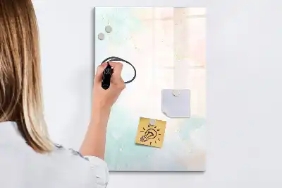 Tablă cu marker cu model abstracție pastelată