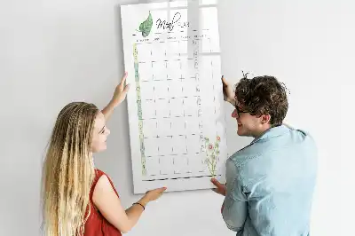 Tablă magnetică pentru planificarea meselor pentru scris