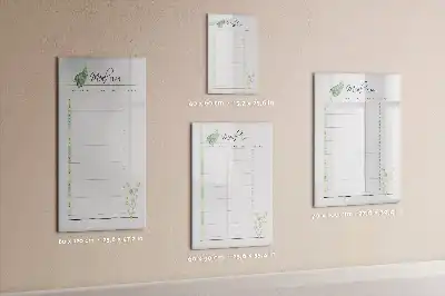 Tablă magnetică pentru planificarea meselor pentru scris