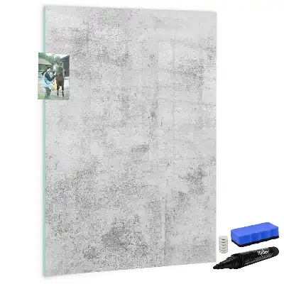 Tablă cu marker design perete de beton