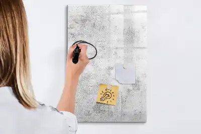 Tablă cu marker design perete de beton