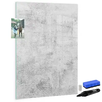 Tablă cu marker design perete de beton