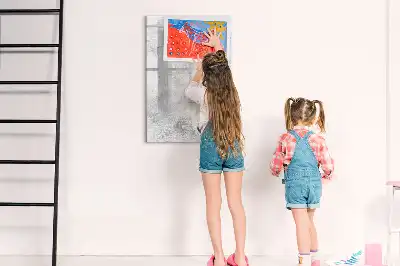 Tablă cu marker design perete de beton