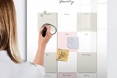 Planificator anual tablă cu marker