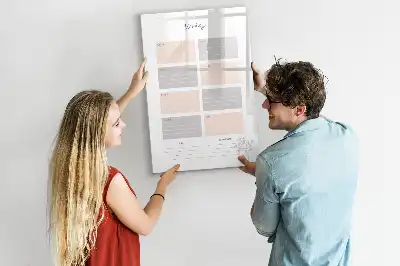 Planificator săptămânal tablă magnetică cu marker