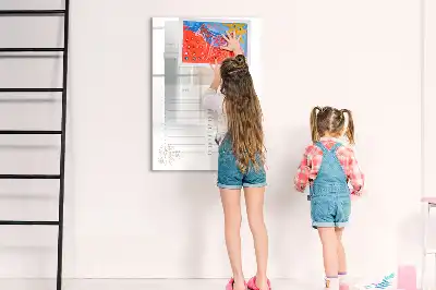 Tablă magnetică pentru scris planificator zilnic