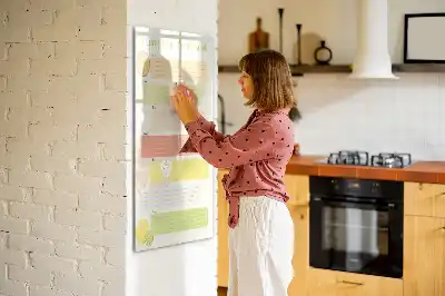 Planificator de meniu cu suprafață magnetică pentru marker
