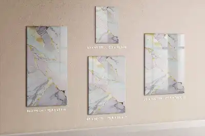 Tablă magnetică de scris cu aspect de marmură decorativă