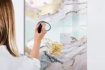 Tablă cu marker cu model de marmură