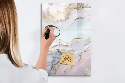 Tablă cu marker cu model de marmură