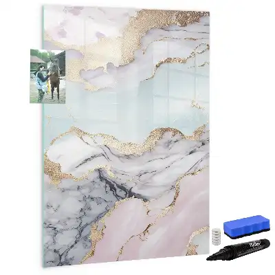 Tablă cu marker cu model de marmură