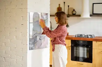 Tablă cu marker cu model de marmură