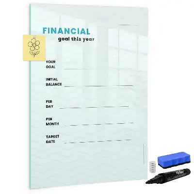 Planificator financiar tablă magnetică de scris