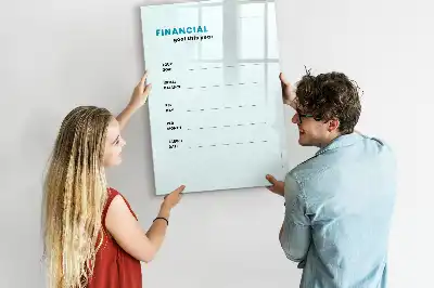 Planificator financiar tablă magnetică de scris